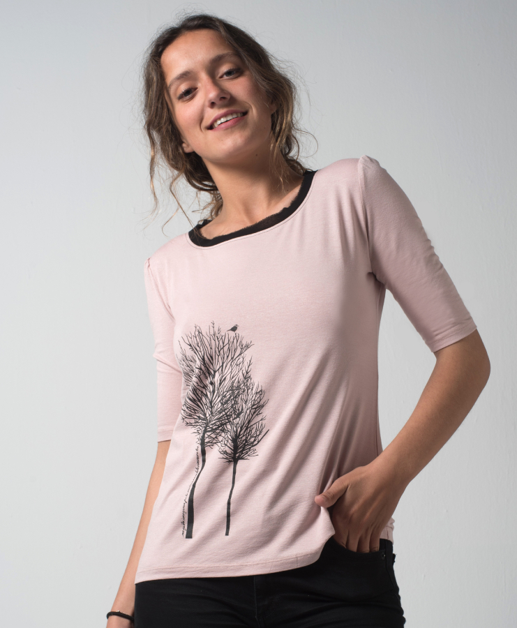 Camiseta Cuello Gasa Árbol - Imagen 3