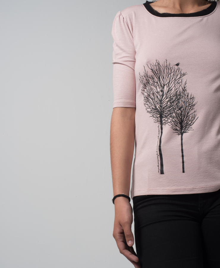 Camiseta Cuello Gasa Árbol - Imagen 4