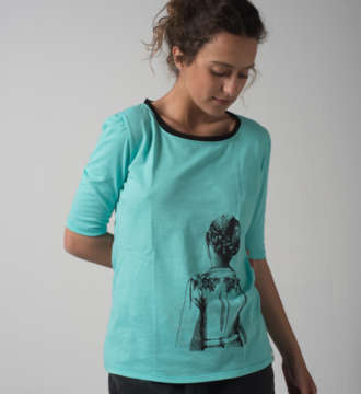 Camiseta Cuello Gasa Chica Espaldas