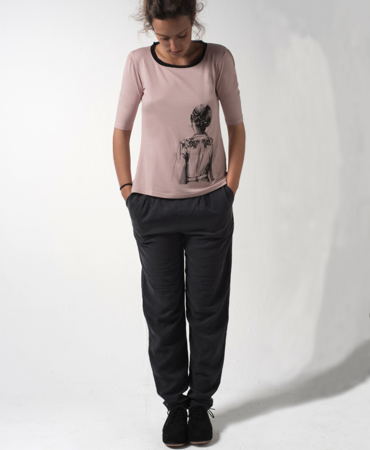 Camiseta Cuello Gasa Chica Espaldas - Imagen 8