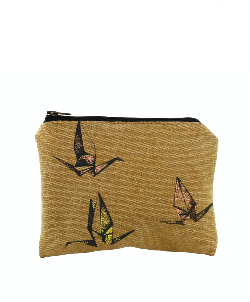 Cartera Grullas Mostaza